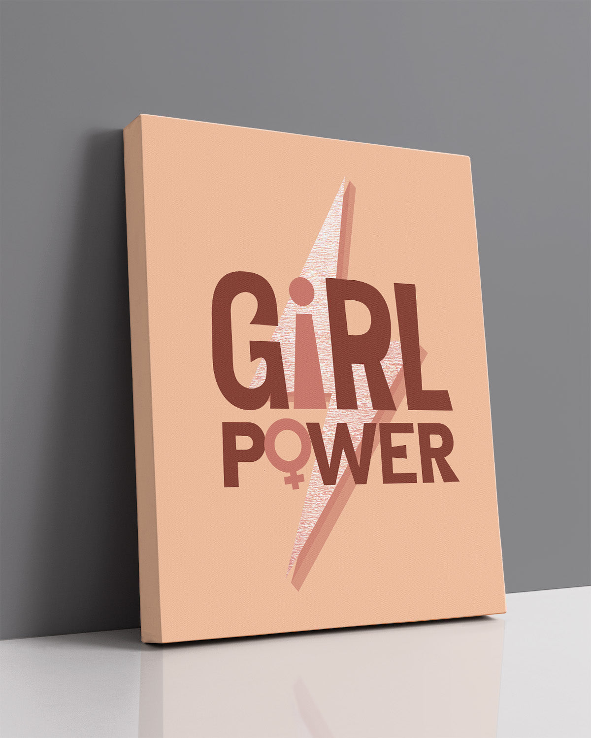 Govivo Girl power room decor - inspirational gifts for women - bedroom wall decor for women or dorm wall decor - office wall art women