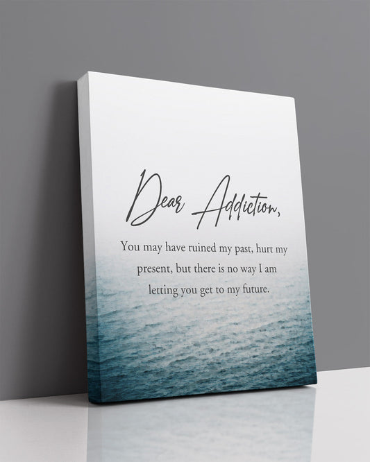 Govivo Drug and alcohol recovery encouragement room decor - Sober - Recovery gifts for men and women - Sobriety wall art - Addiction office decor