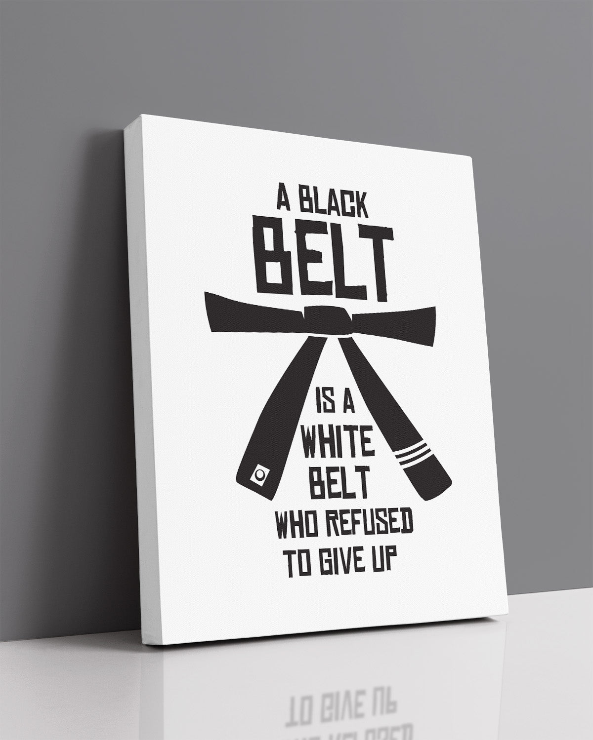 Govivo Karate Themed Gifts Wall Art - Inspirational Wall Art - Martial Arts Wall Art - Dojo Decor Wall Art - Jiu Jitsu Picture - Motivational Sports Quotes