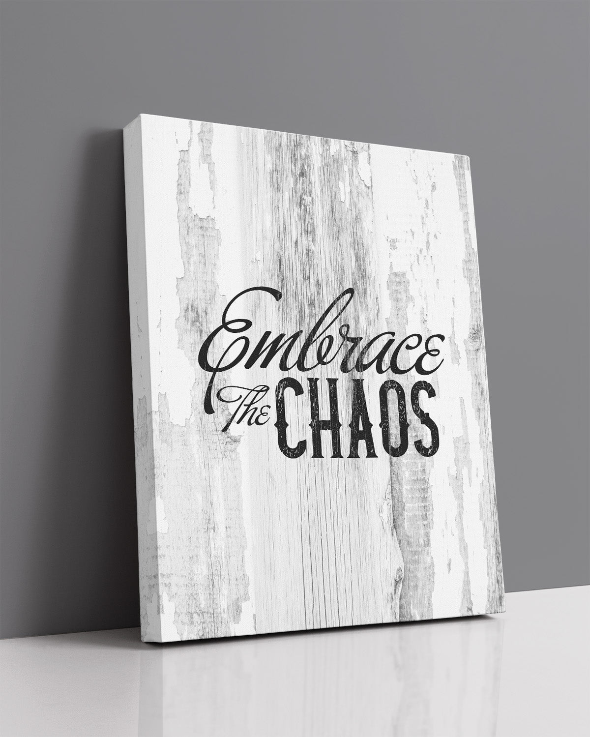 Embrace the Chaos Room Decor - Inspirational Wall Art - Motivational Wall Decor for Office
