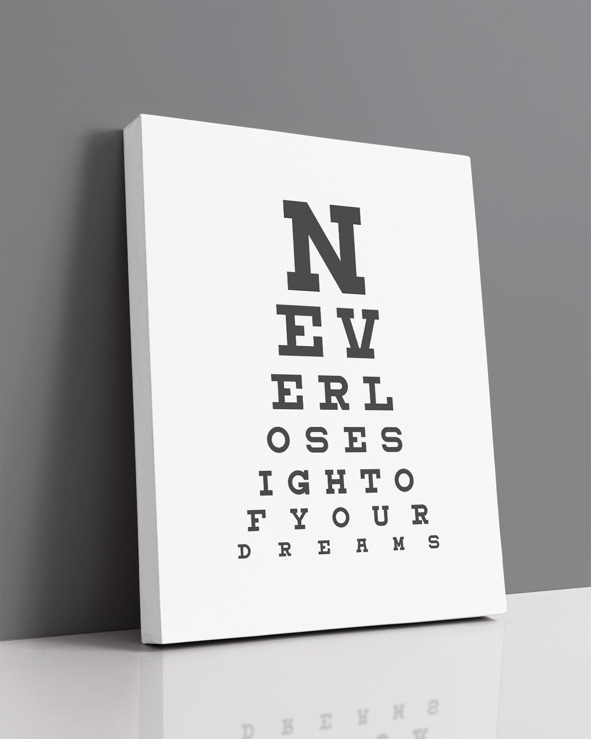 Never Lose Sight Of Your Dreams - Motivational Quote Wall Art Print - Wall Decor for Office, Cubicle and Bedroom - Inspirational Wall Art (Copy)