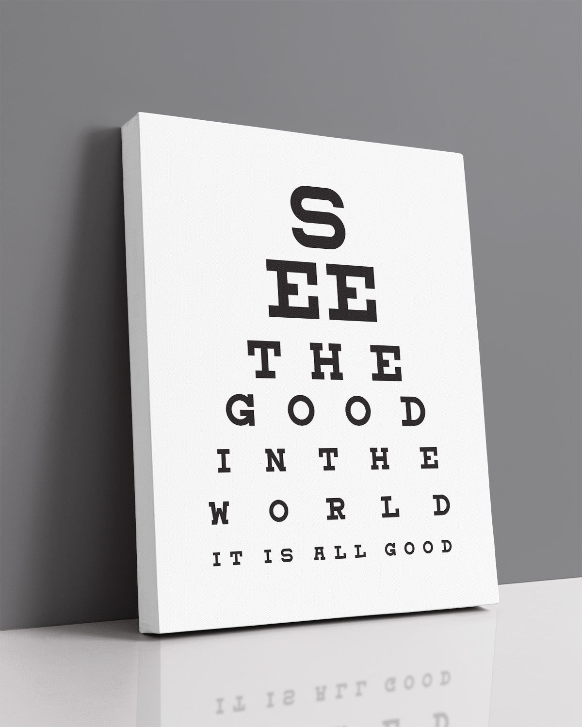 See The Good In The World It Is All Good - Motivational Quote Wall Art Print - Wall Decor for Office, Cubicle and Bedroom - Inspirational Wall Art