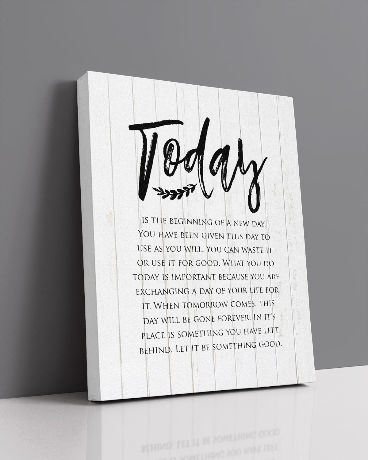 Today Is The Beginning Of A New Day Inspirational Wall Art - Positive Affirmations Wall Decor - Uplifting Aesthetic Home Decor