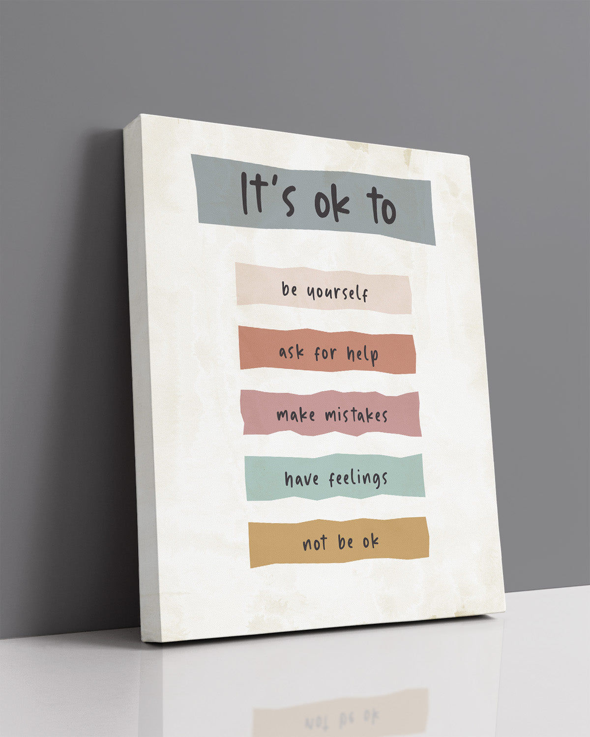 It's Ok To Be Yourself Affirmation Wall Decor