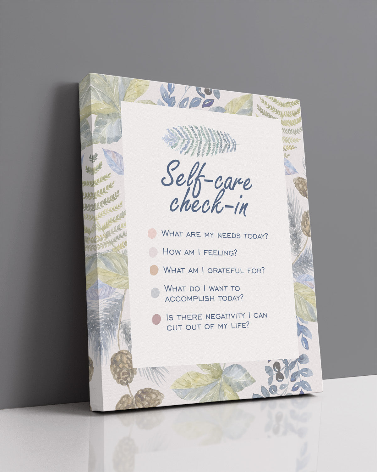 Self-Car Check-In Affirmation Wall Decor