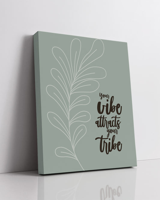 Your Vibe Attracts Your Tribe room decor - inspirational gifts for women - bedroom wall decor for women or dorm wall decor - office wall art women