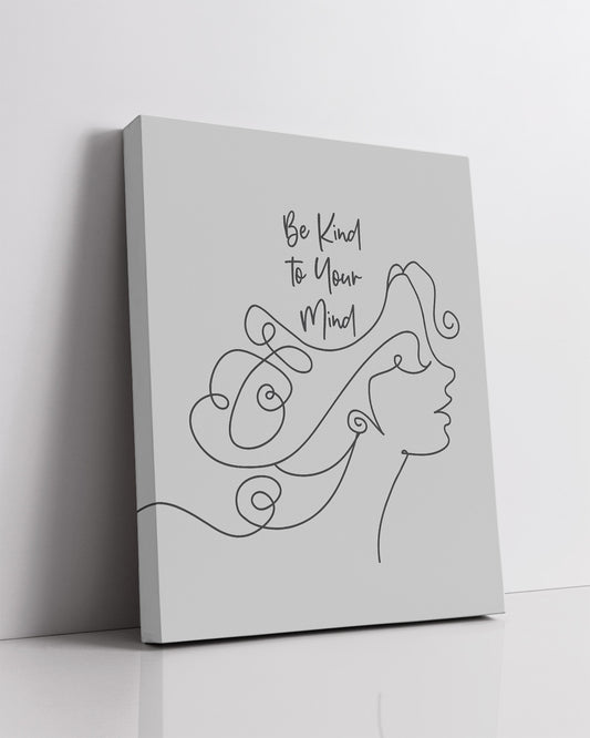 Be Kind To Your Mind Positive Affirmation Wall Decor