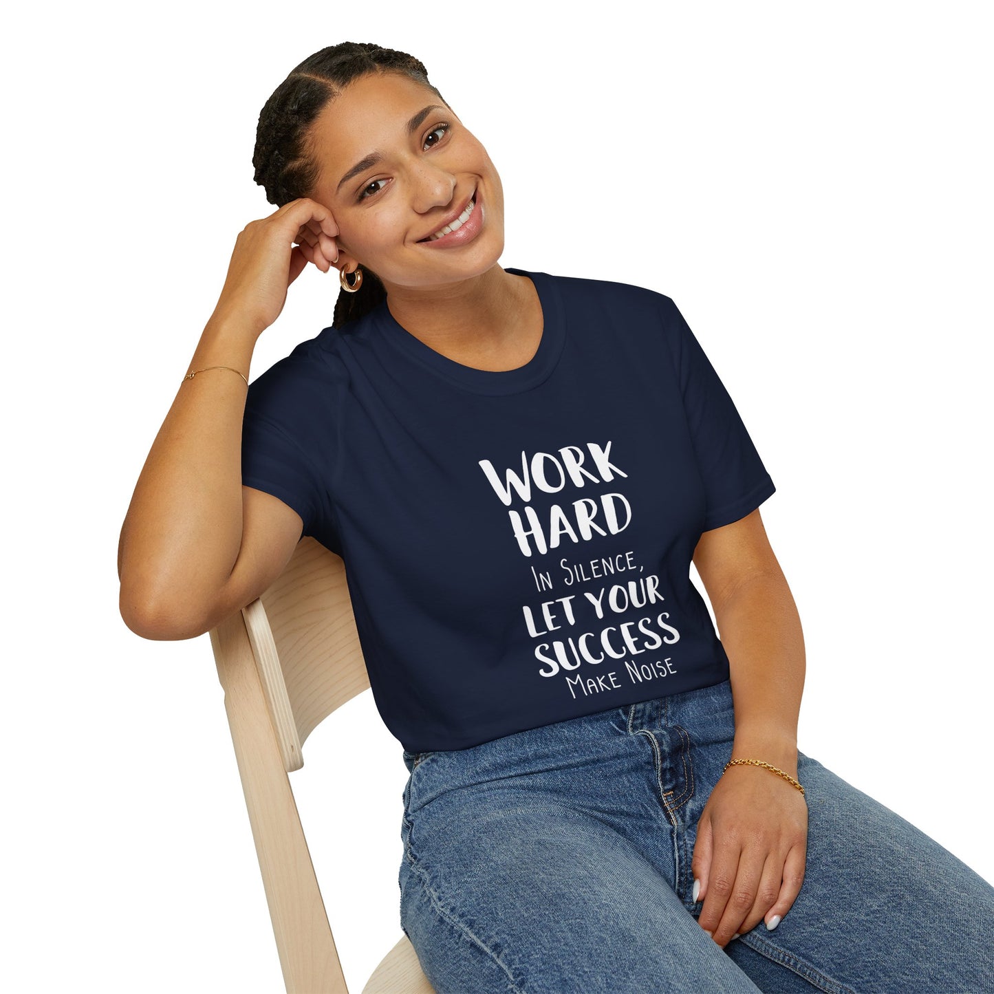 Work hard in silence - Unisex Softstyle T-Shirt