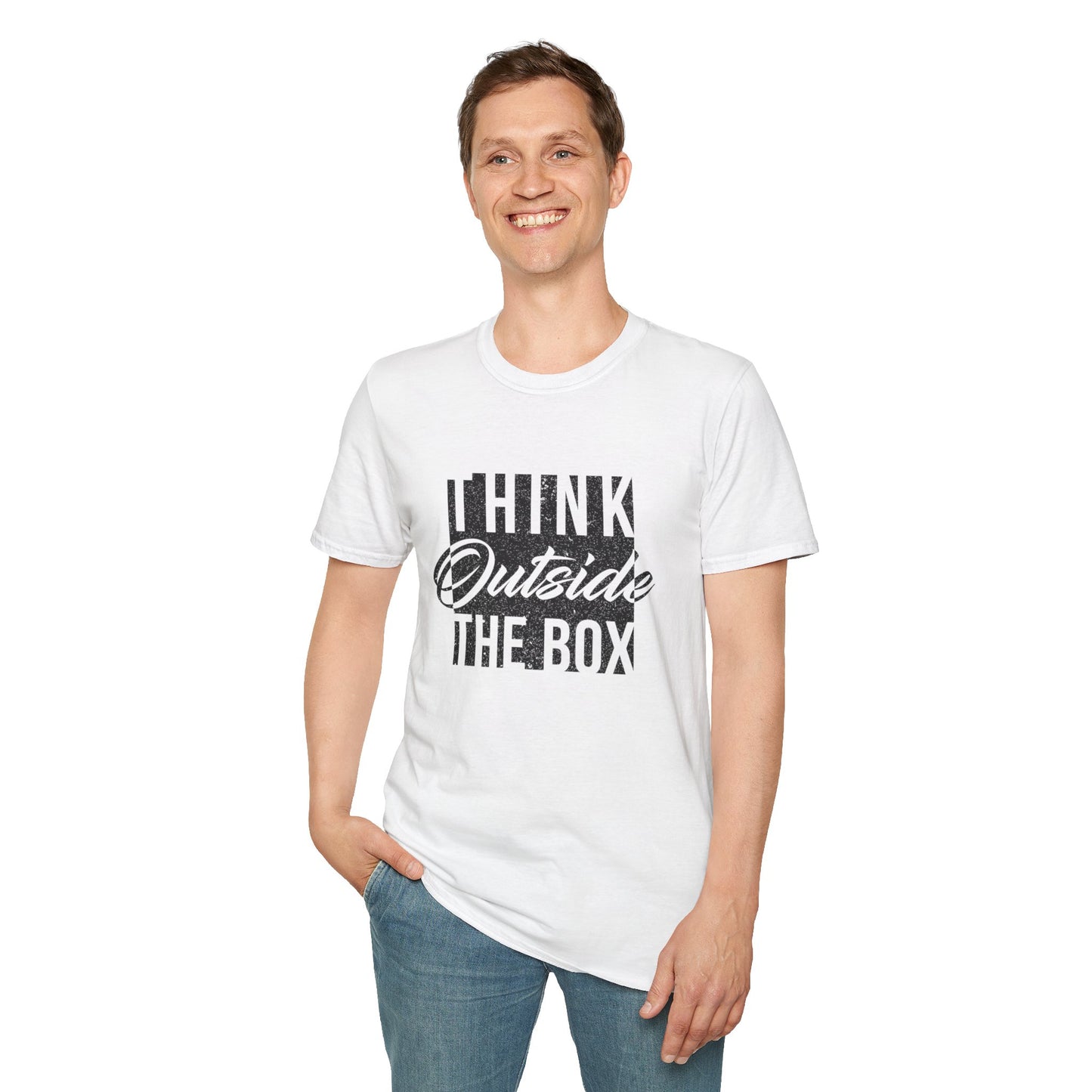 Think outside the Box - Unisex Softstyle T-Shirt