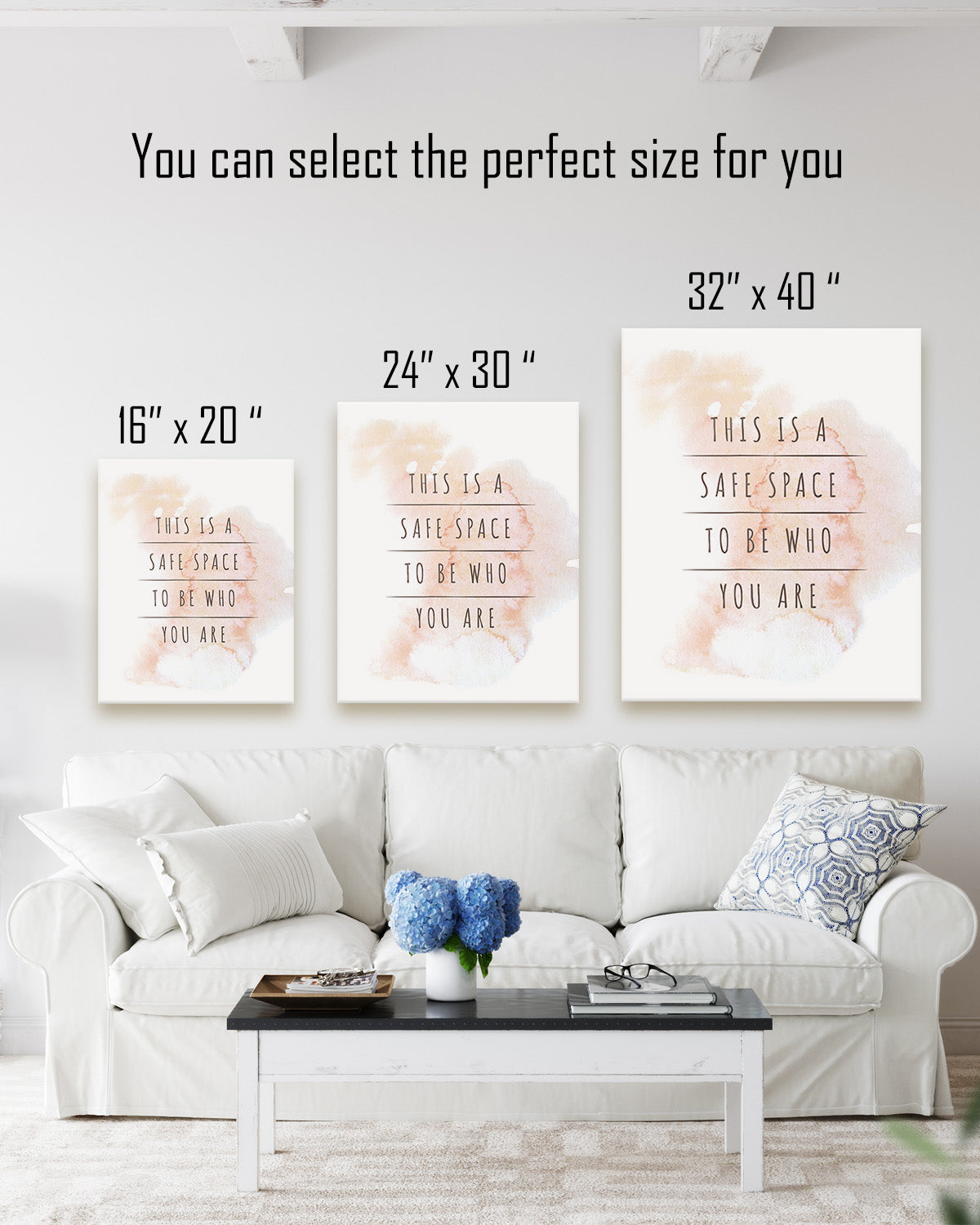This Is A Safe Space To Be Who You Are Affirmation Wall Decor