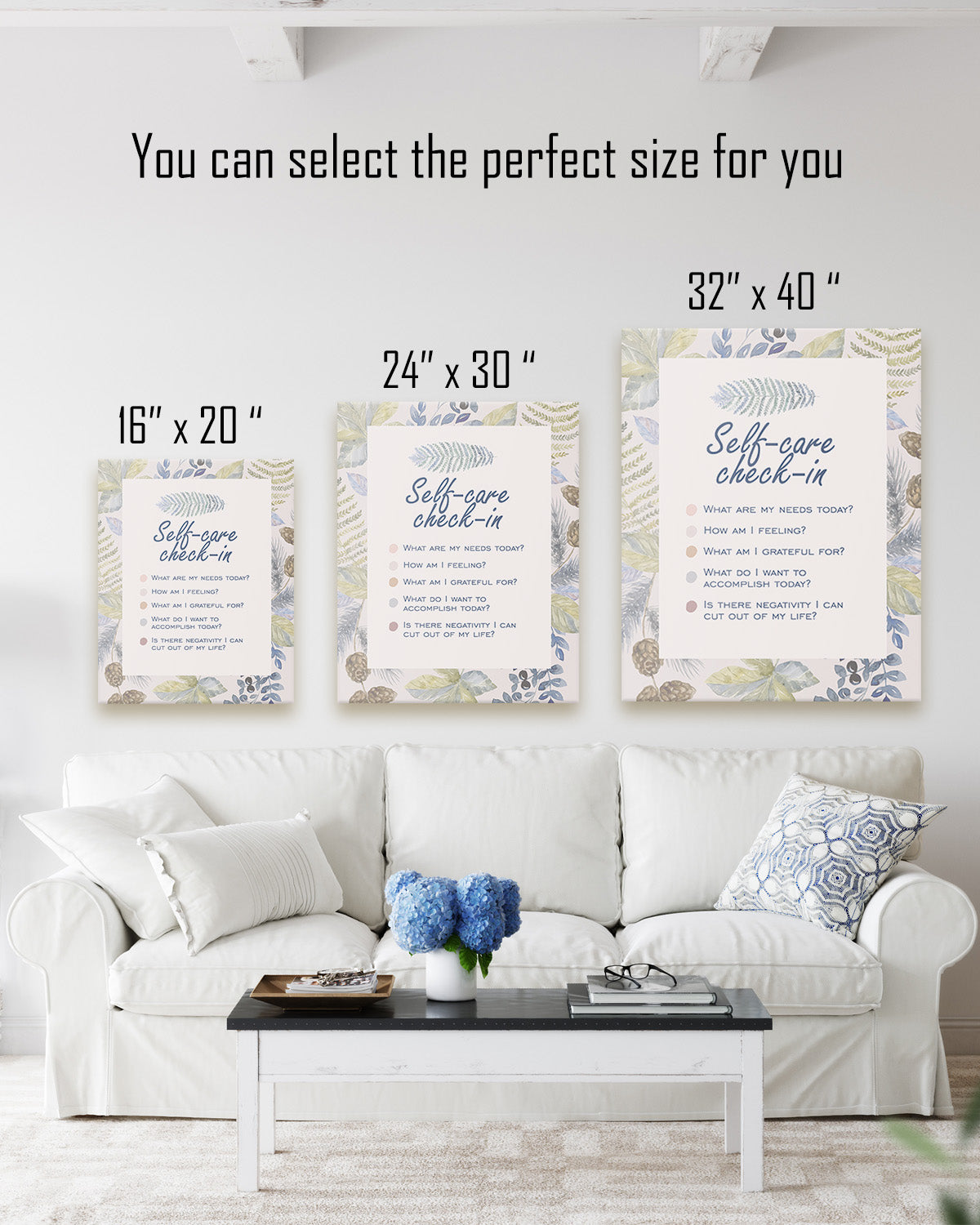 Self-Car Check-In Affirmation Wall Decor