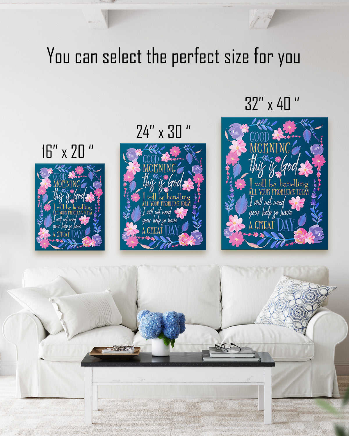 Good Morning This Is God I Will Be Handling Wall Art Decor Print