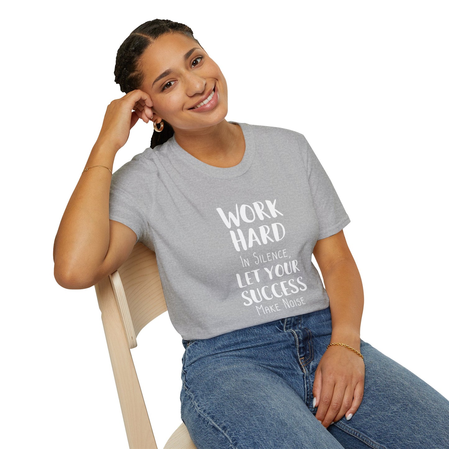 Work hard in silence - Unisex Softstyle T-Shirt