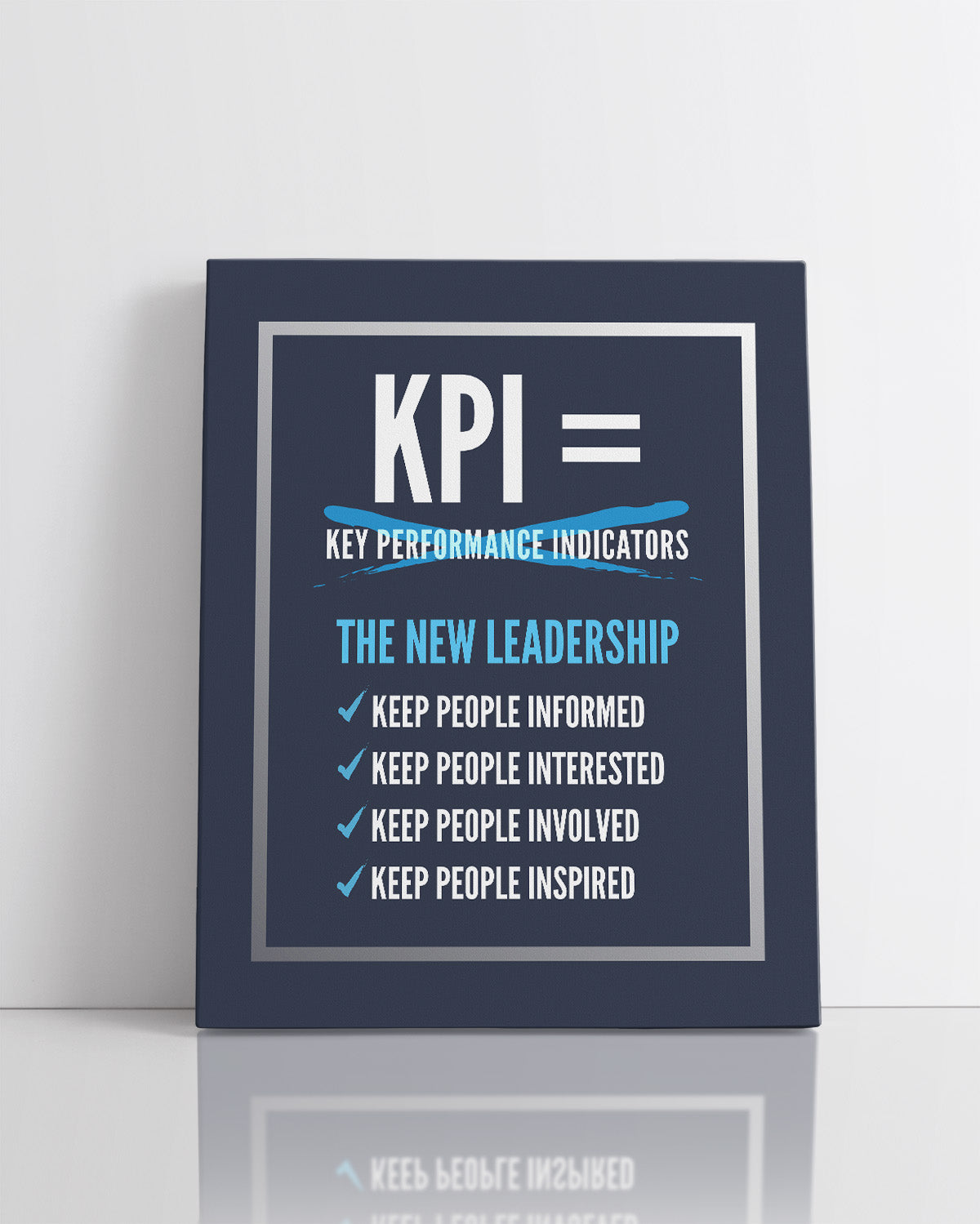 KPI = The New Leadership Room Decor - Inspirational Wall Art - Motivational Wall Decor for Office