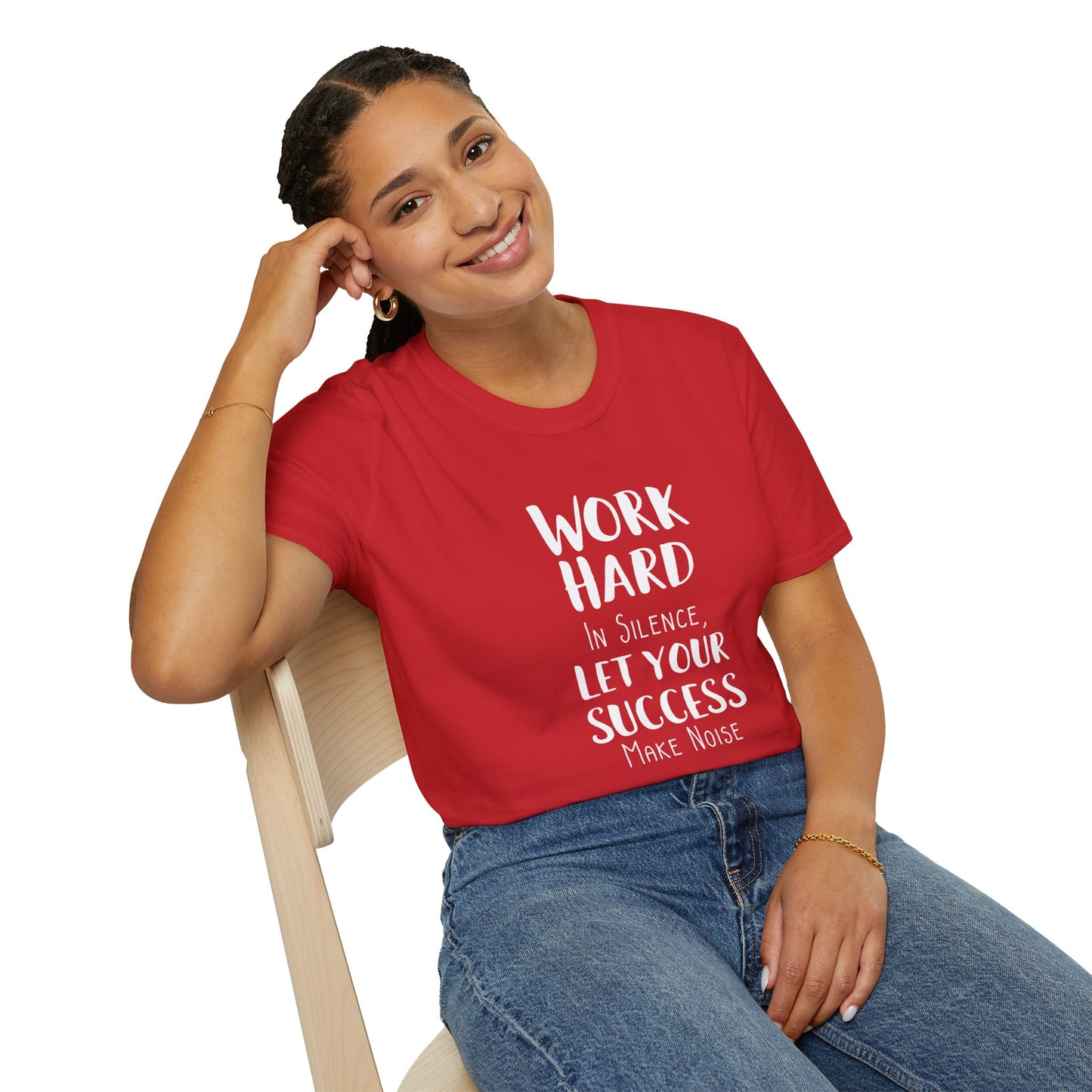 Work hard in silence - Unisex Softstyle T-Shirt