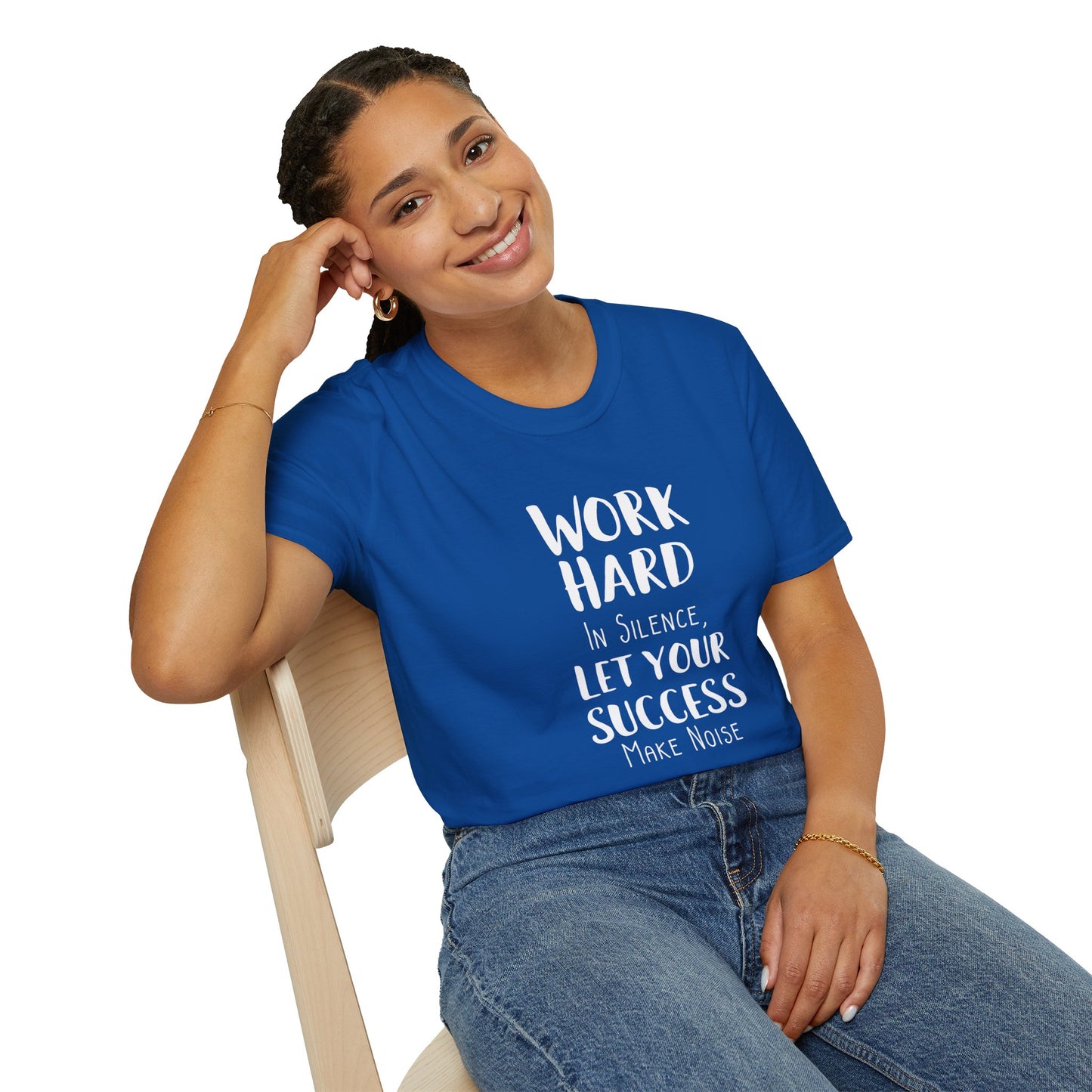 Work hard in silence - Unisex Softstyle T-Shirt