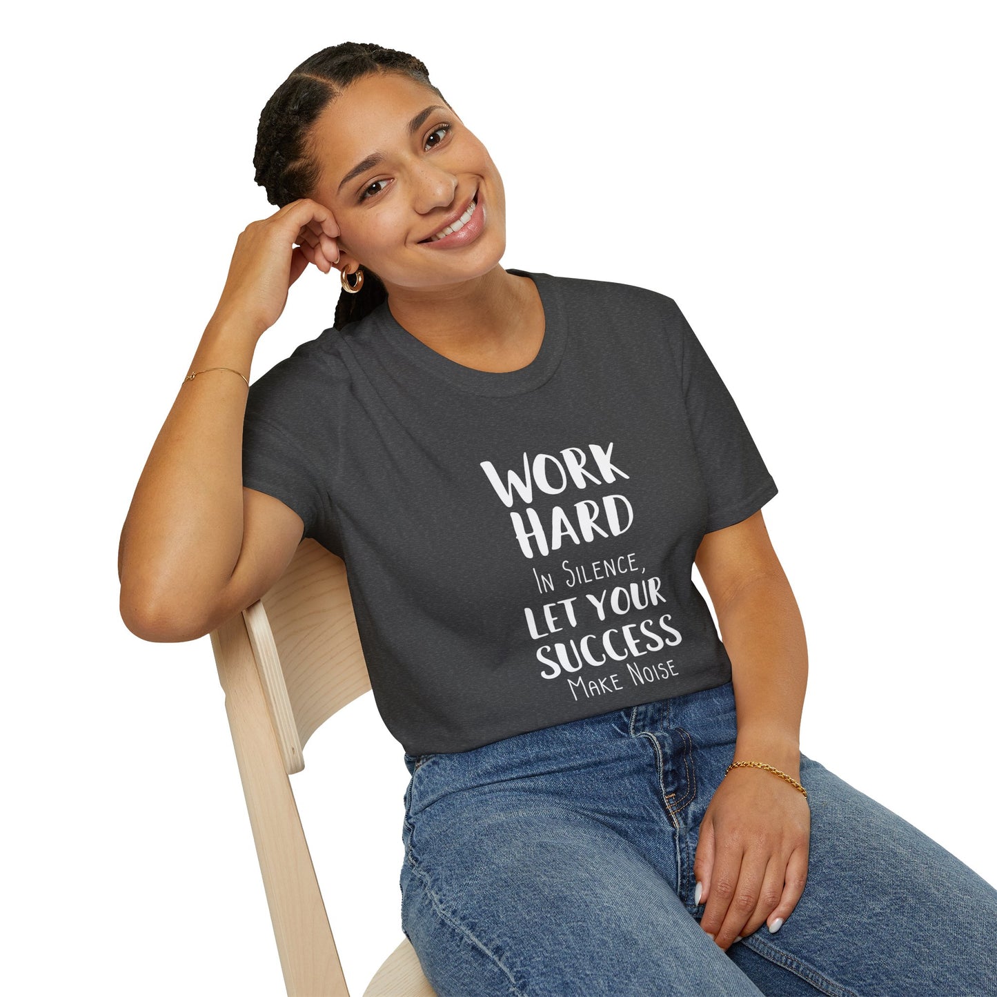 Work hard in silence - Unisex Softstyle T-Shirt