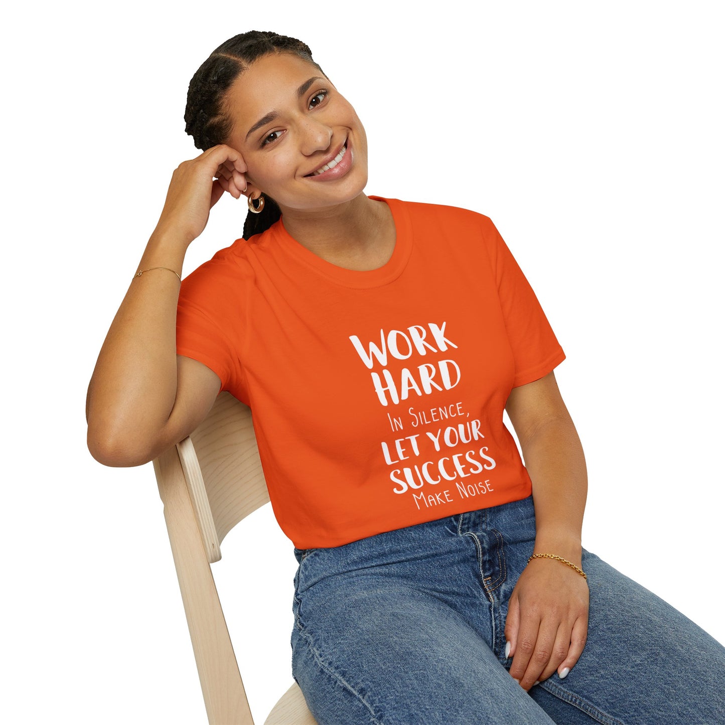 Work hard in silence - Unisex Softstyle T-Shirt
