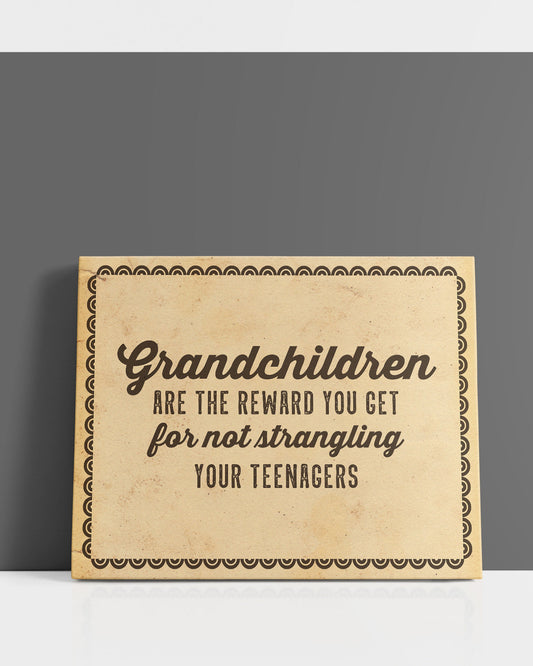 Grandparents Wall Art from Grandkids - Grandparents Day Gift Ideas - Best Gifts for Grandparents Wall Decor - Funny Grandparent Gift - Gifts for Grandparents