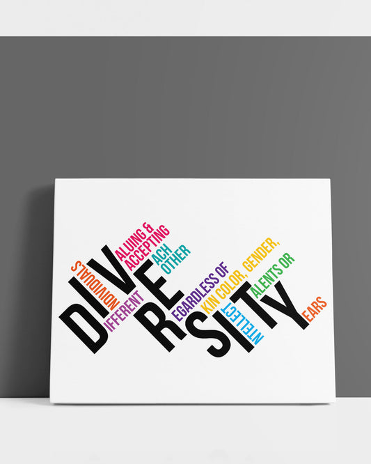 Diversity Wall Art - Social Justice Decor - Diversity Wall Decor for Classroom - Motivational Wall Decor for Classroom - Equality Wall Art - Diversity Wall Decor - Inclusive Wall Art
