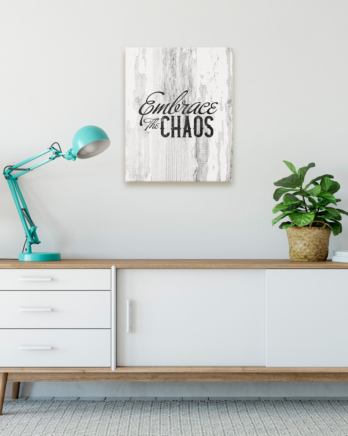 Embrace the Chaos Room Decor - Inspirational Wall Art - Motivational Wall Decor for Office