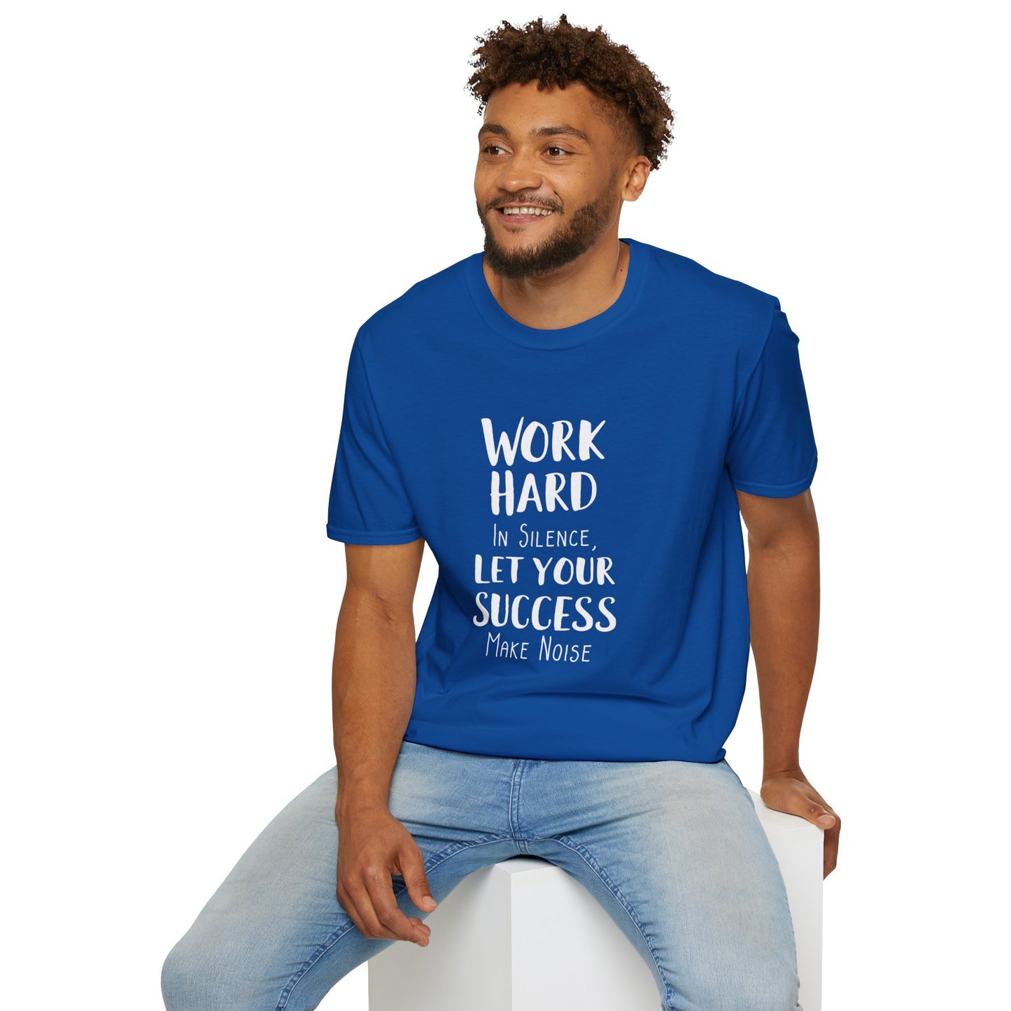 Work hard in silence - Unisex Softstyle T-Shirt