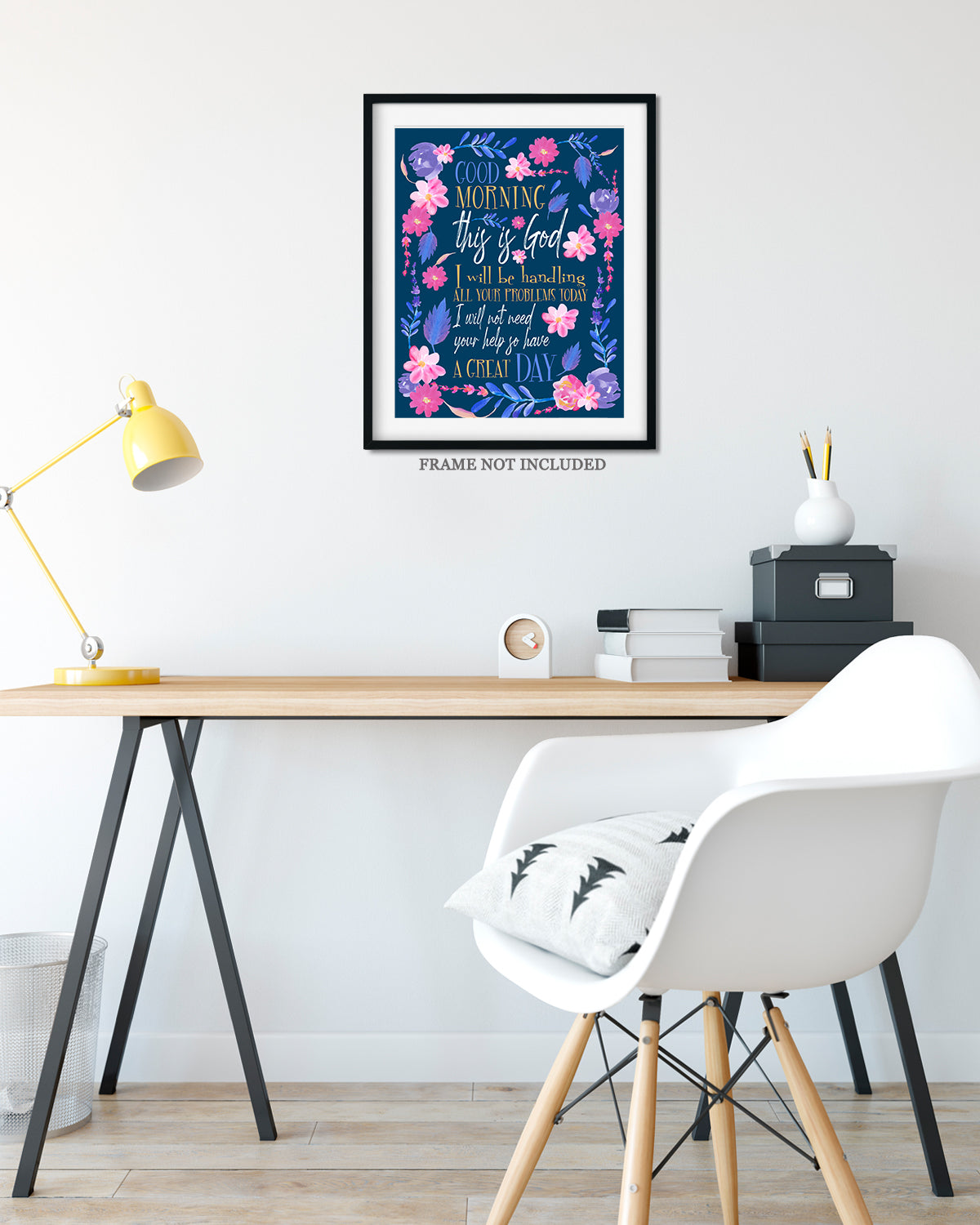 Good Morning This Is God I Will Be Handling Wall Art Decor Print