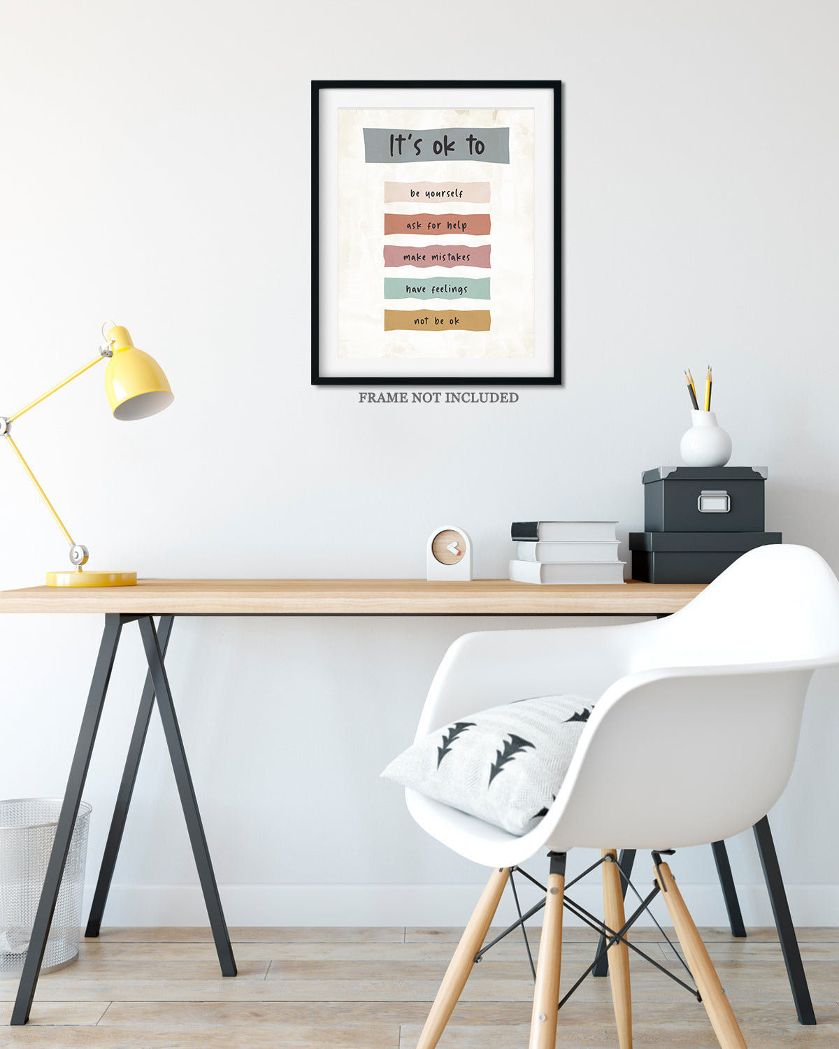 It's Ok To Be Yourself Affirmation Wall Decor