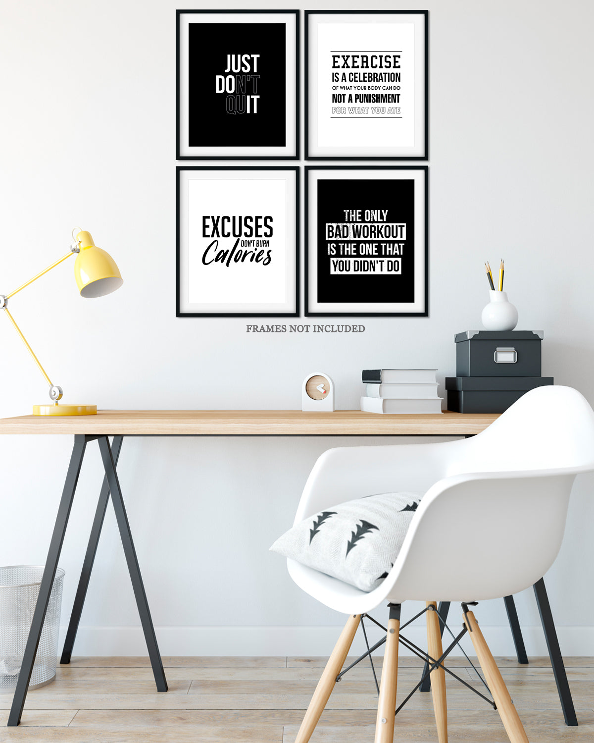 Workout Gym motivational wall art - man cave decor - sports art fitness - inspirational wall decor for a workout room
