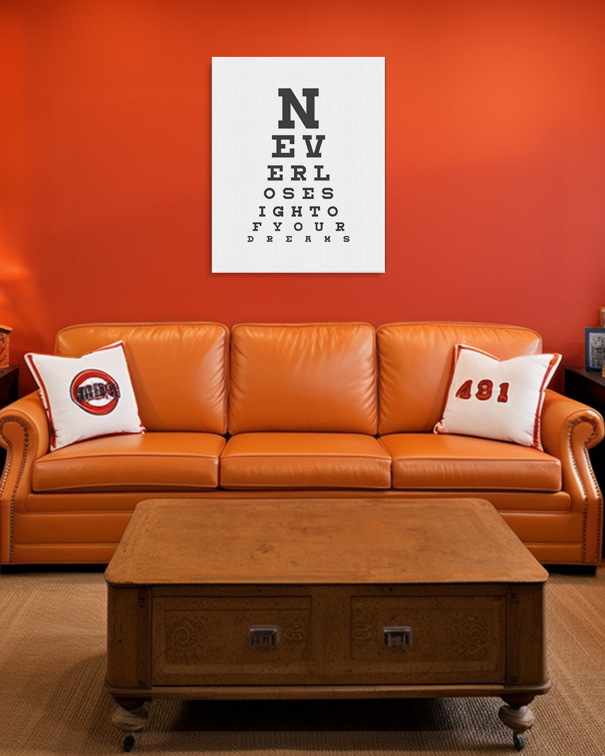 Never Lose Sight Of Your Dreams - Motivational Quote Wall Art Print - Wall Decor for Office, Cubicle and Bedroom - Inspirational Wall Art (Copy)