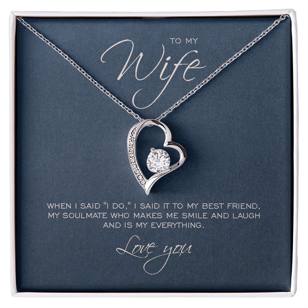 To my wife forever necklace