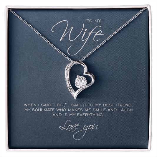 To my wife forever necklace