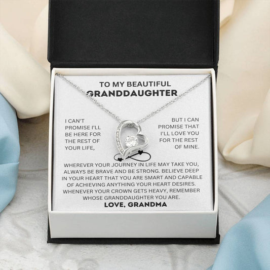TO MY GRANDDAUGHTER - PROMISE - FOREVER LOVE NECKLACE