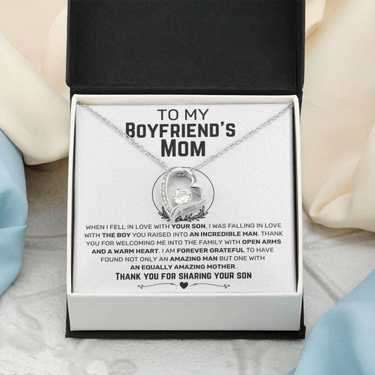 TO MY BOYFRIEND'S MOM - AMAZING MOTHER - FOREVER LOVE NECKLACE