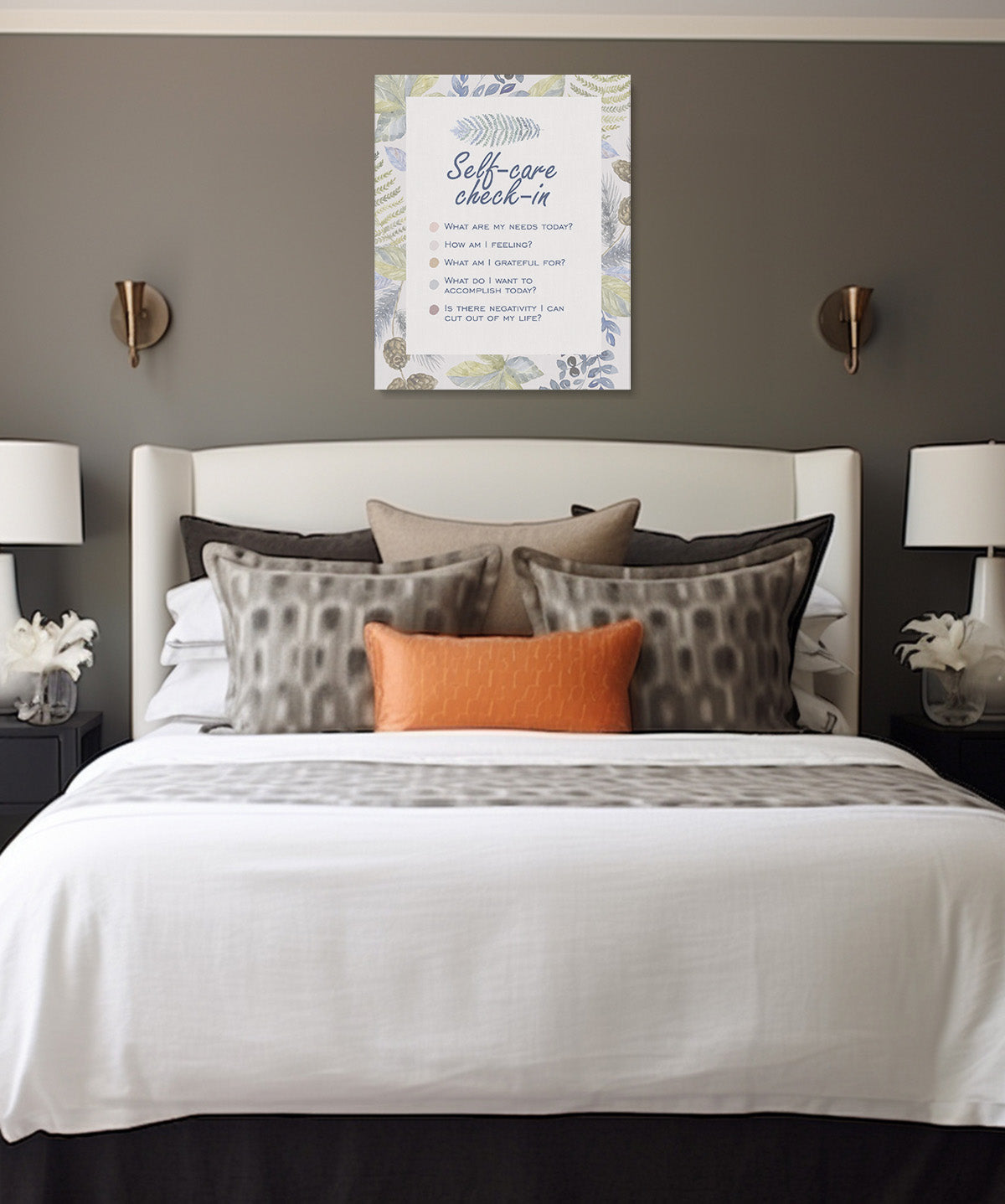 Self-Car Check-In Affirmation Wall Decor