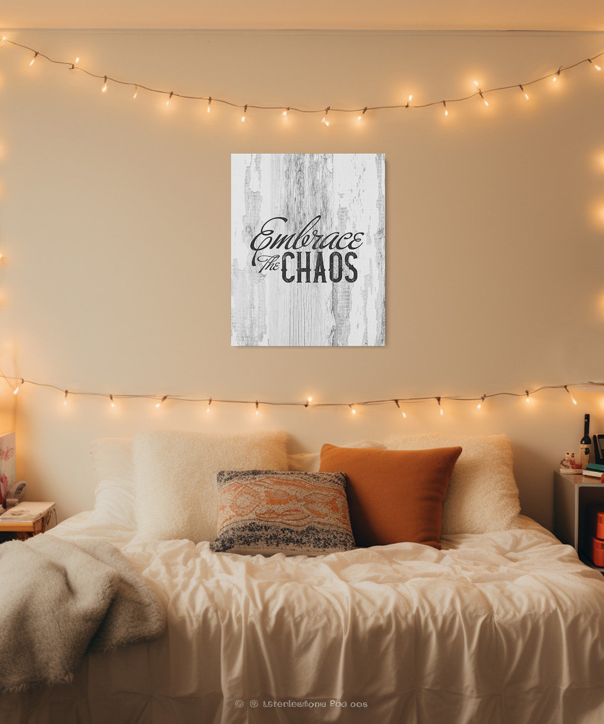 Embrace the Chaos Room Decor - Inspirational Wall Art - Motivational Wall Decor for Office
