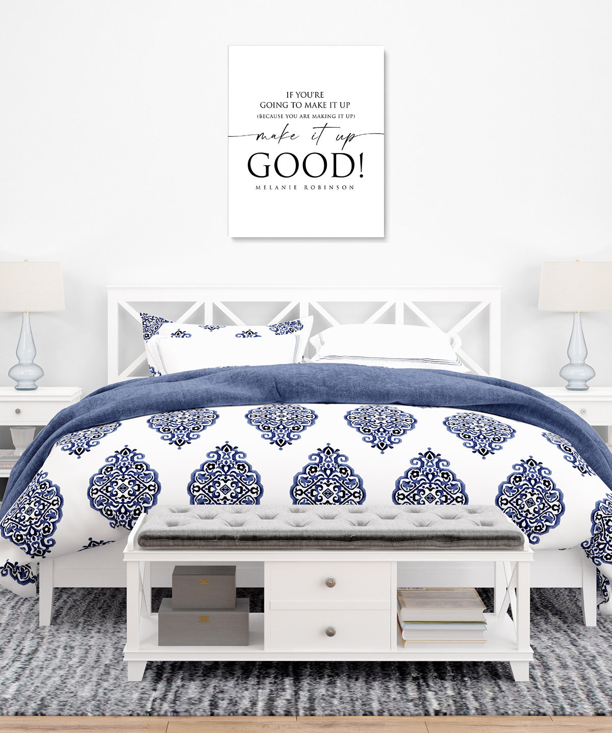 Make It Up Good - Melanie Robinson Inspirational Quotes - Typography Style