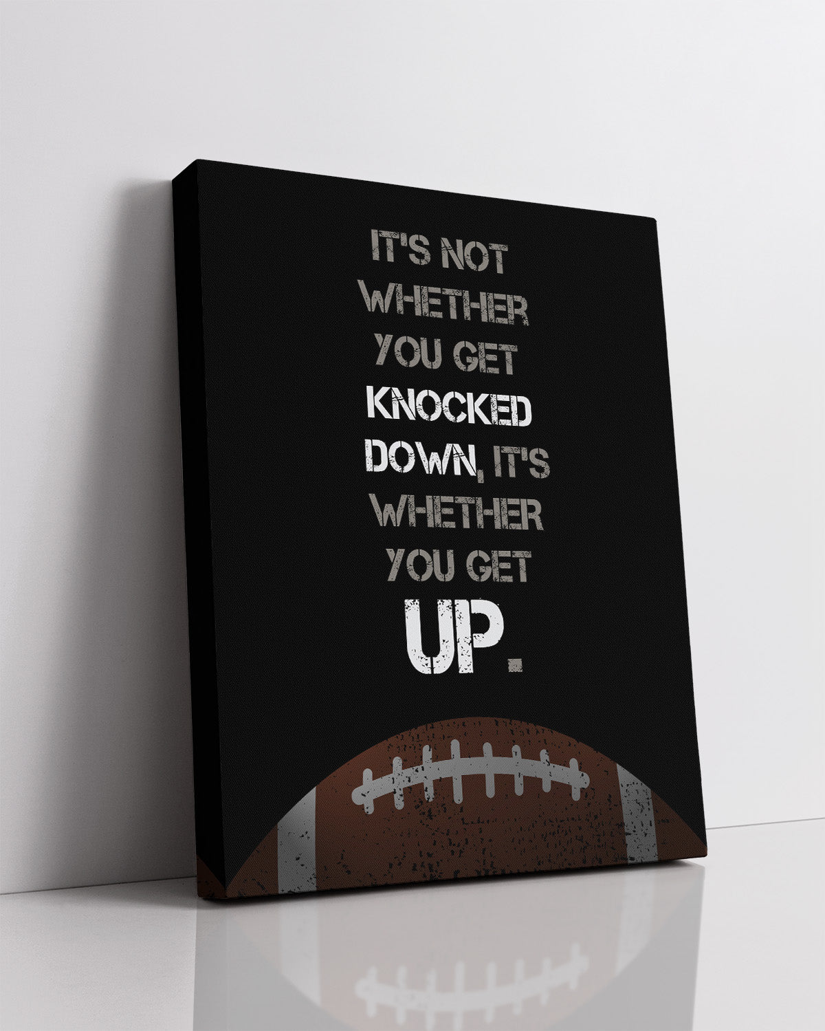 Govivo Football Room Decor - Motivational Football Posters, Canvas or Prints - Football Wall Art for Boys Bedroom, Locker Room, or Coach Gift - Inspirational Football Quotes
