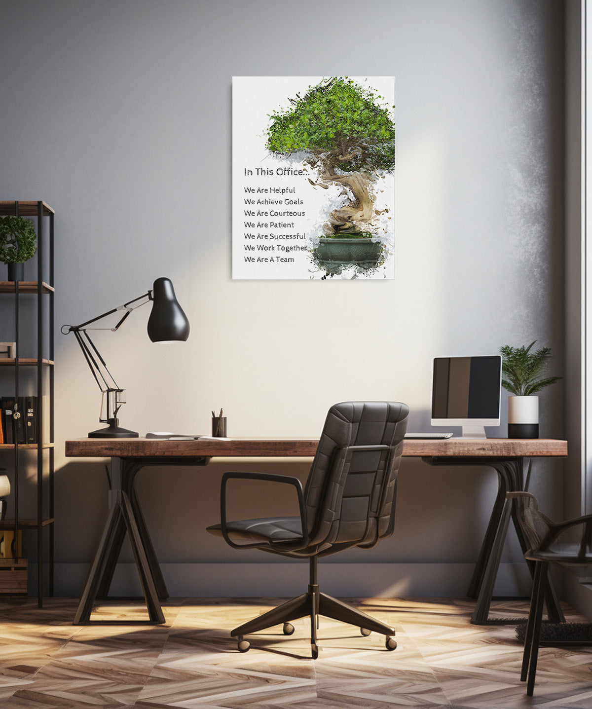 In This Office Wall Art - Motivational Decor - Teamwork Wall Decor - Gift for Boss, Manager, Team Leader, Coach, Teacher, Entrepreneur