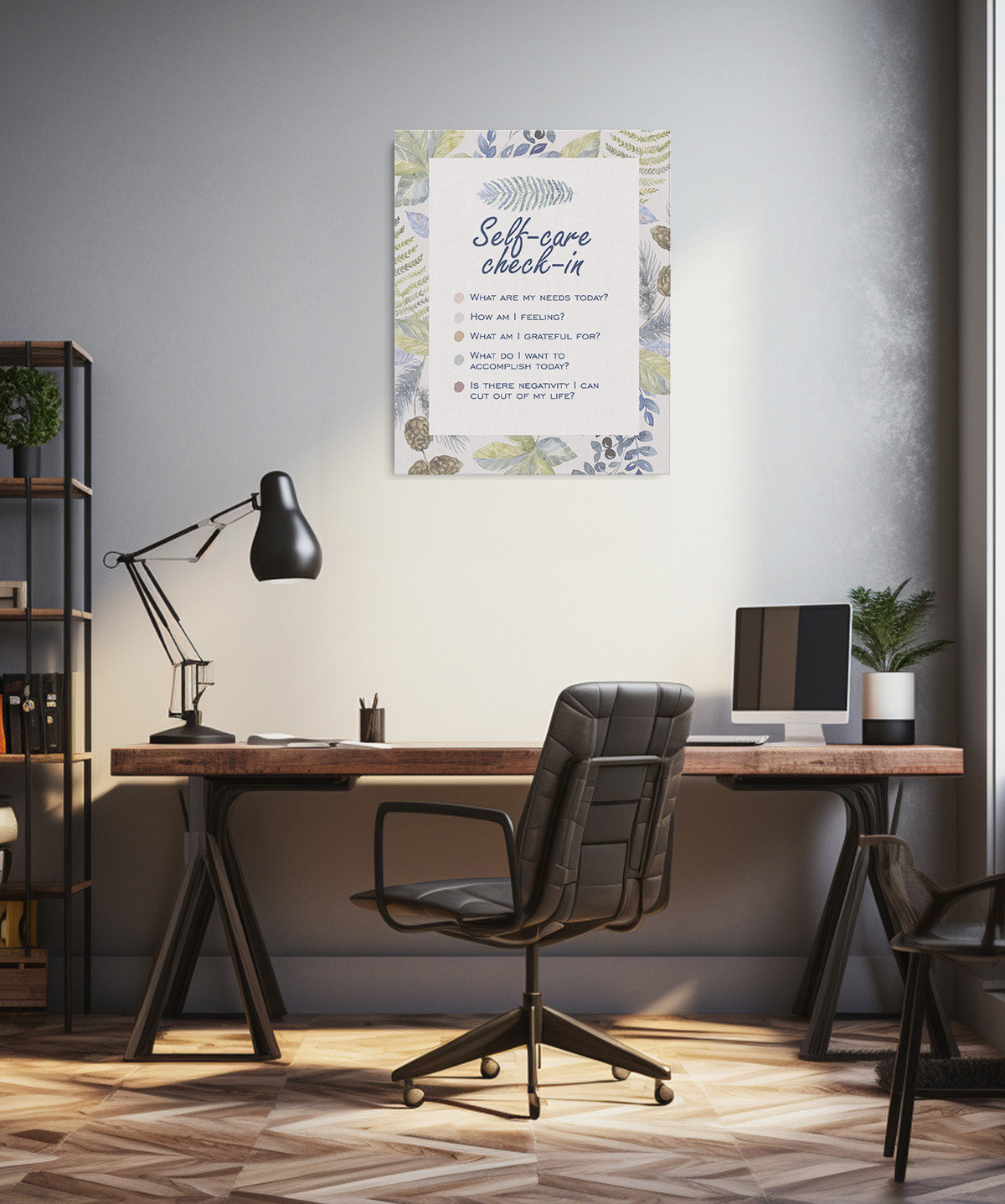 Self-Car Check-In Affirmation Wall Decor