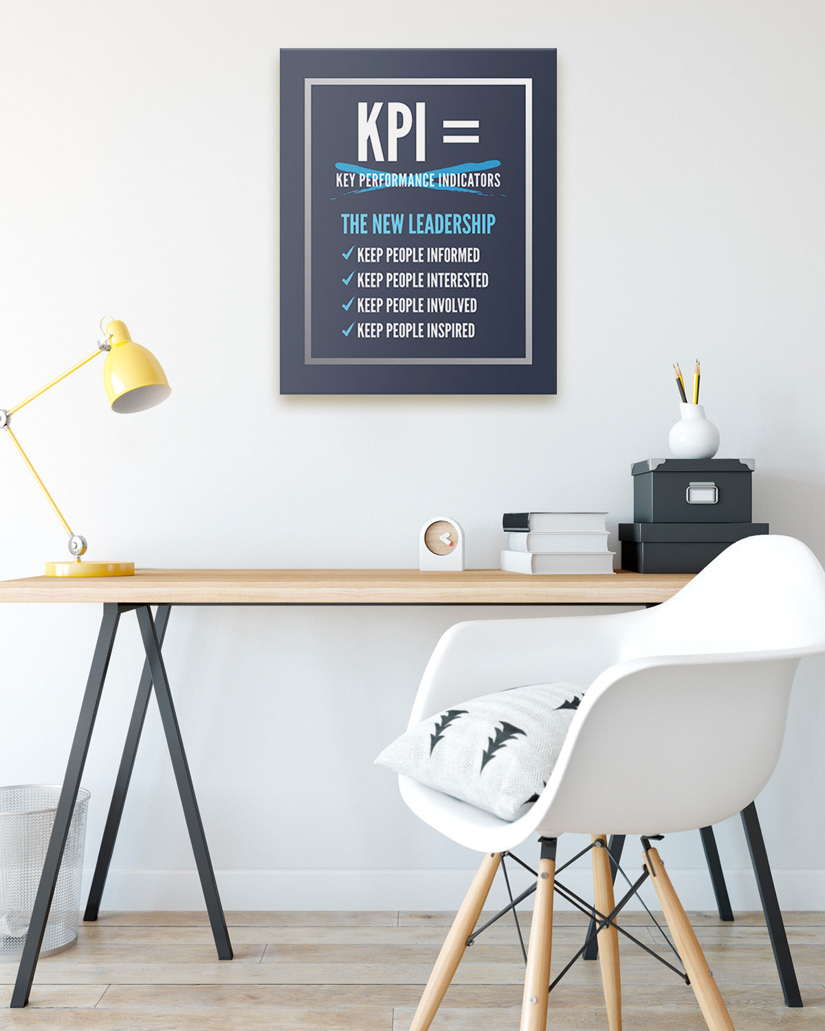 KPI = The New Leadership Room Decor - Inspirational Wall Art - Motivational Wall Decor for Office