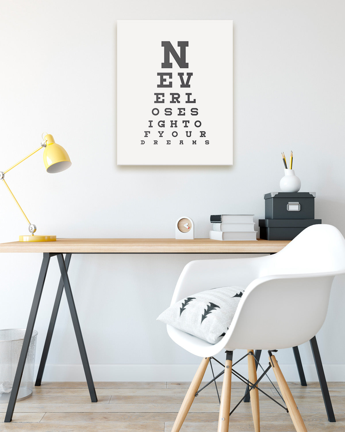 Never Lose Sight Of Your Dreams - Motivational Quote Wall Art Print - Wall Decor for Office, Cubicle and Bedroom - Inspirational Wall Art (Copy)