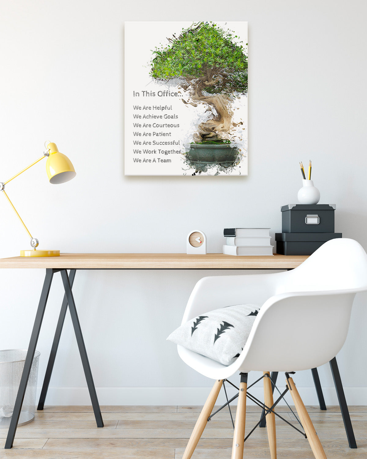 In This Office Wall Art - Motivational Decor - Teamwork Wall Decor - Gift for Boss, Manager, Team Leader, Coach, Teacher, Entrepreneur