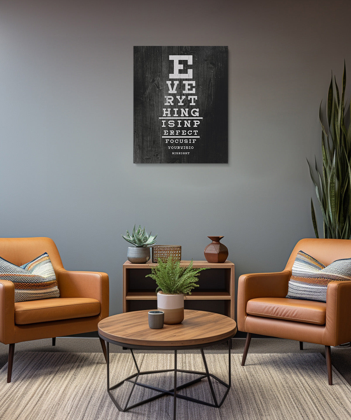 Everything Is In Perfect Focus If Your Visions Is Right - Motivational Quote Wall Art Print - Wall Decor for Office, Cubicle and Bedroom - Inspirational Wall Art