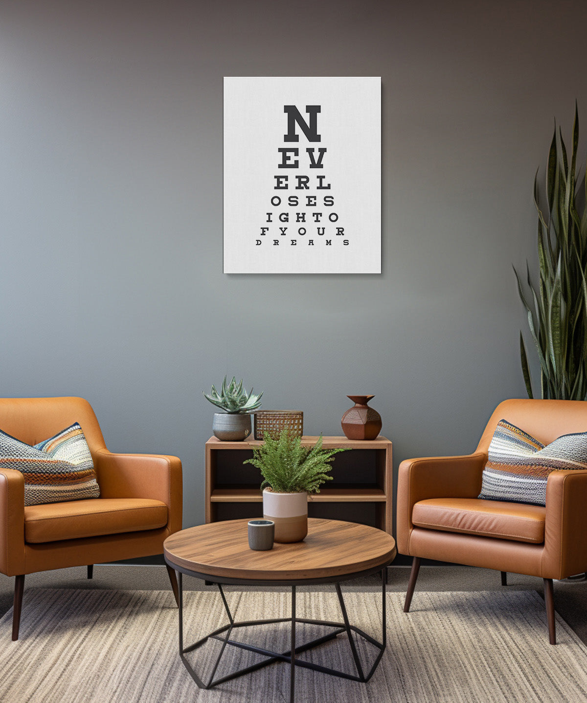 Never Lose Sight Of Your Dreams - Motivational Quote Wall Art Print - Wall Decor for Office, Cubicle and Bedroom - Inspirational Wall Art (Copy)