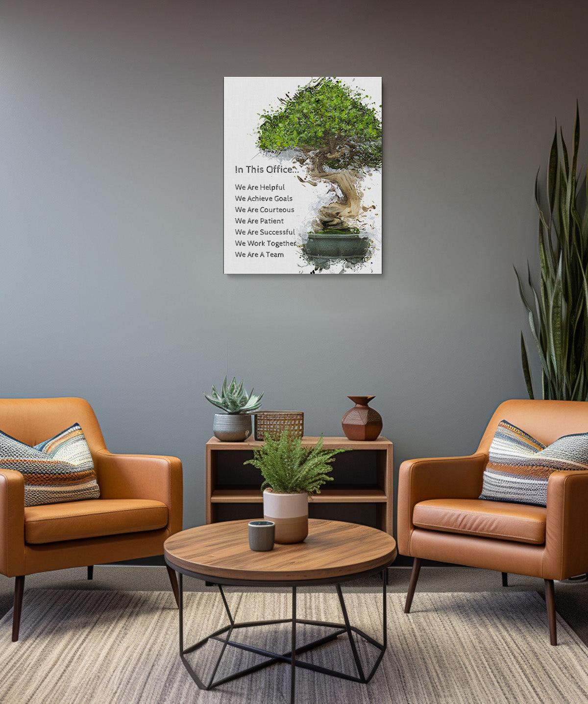 In This Office Wall Art - Motivational Decor - Teamwork Wall Decor - Gift for Boss, Manager, Team Leader, Coach, Teacher, Entrepreneur