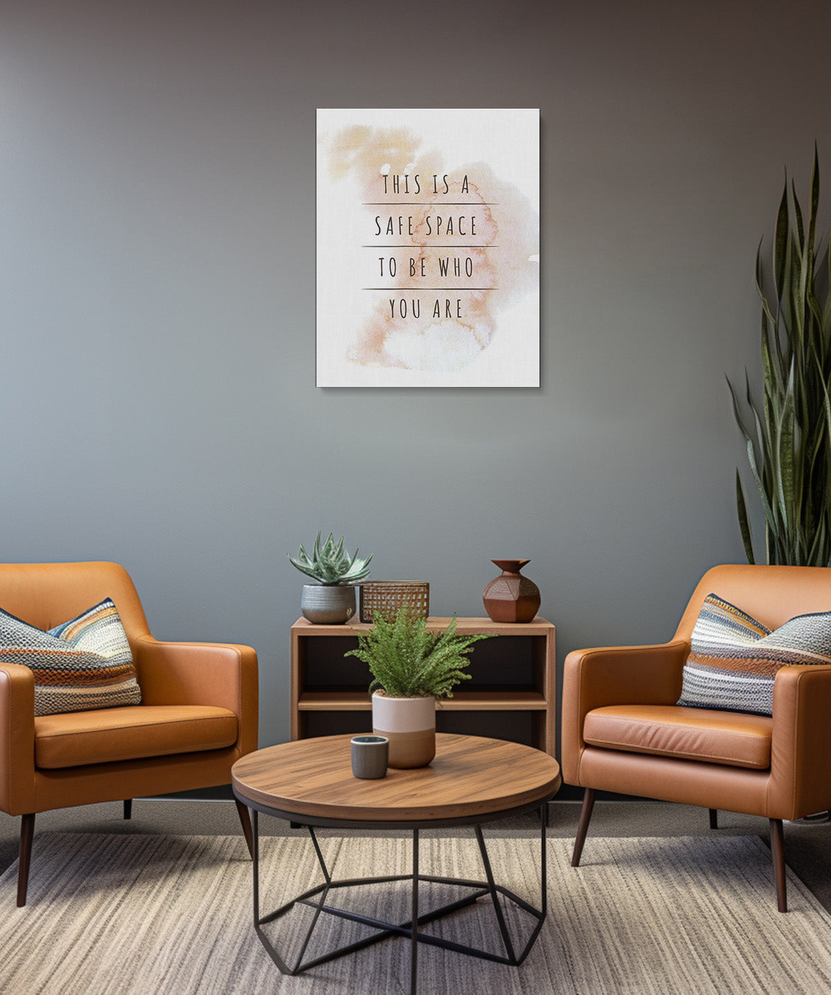 This Is A Safe Space To Be Who You Are Affirmation Wall Decor