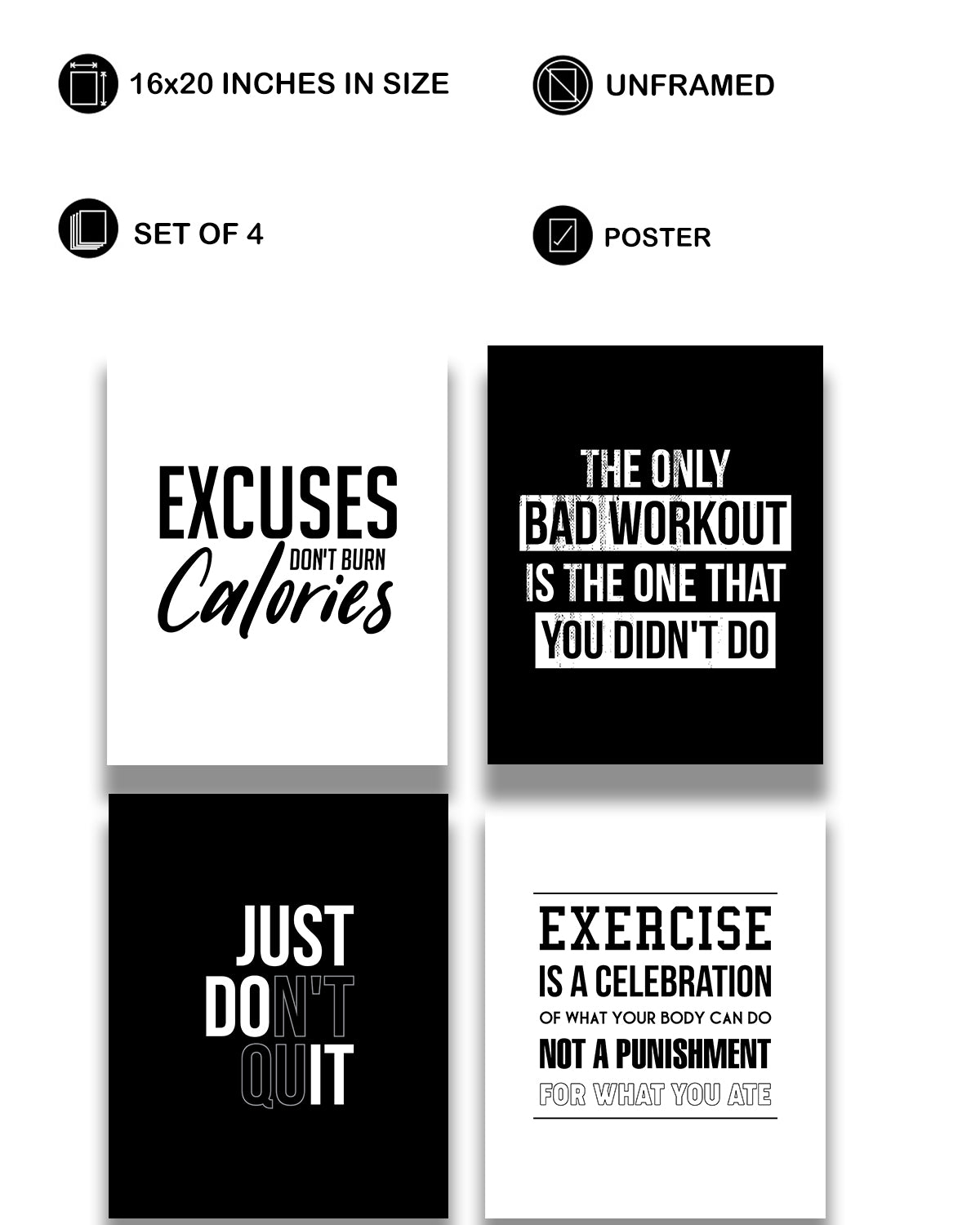 Workout Gym motivational wall art - man cave decor - sports art fitness - inspirational wall decor for a workout room