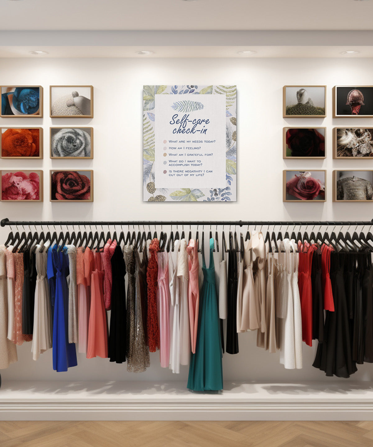 Self-Car Check-In Affirmation Wall Decor